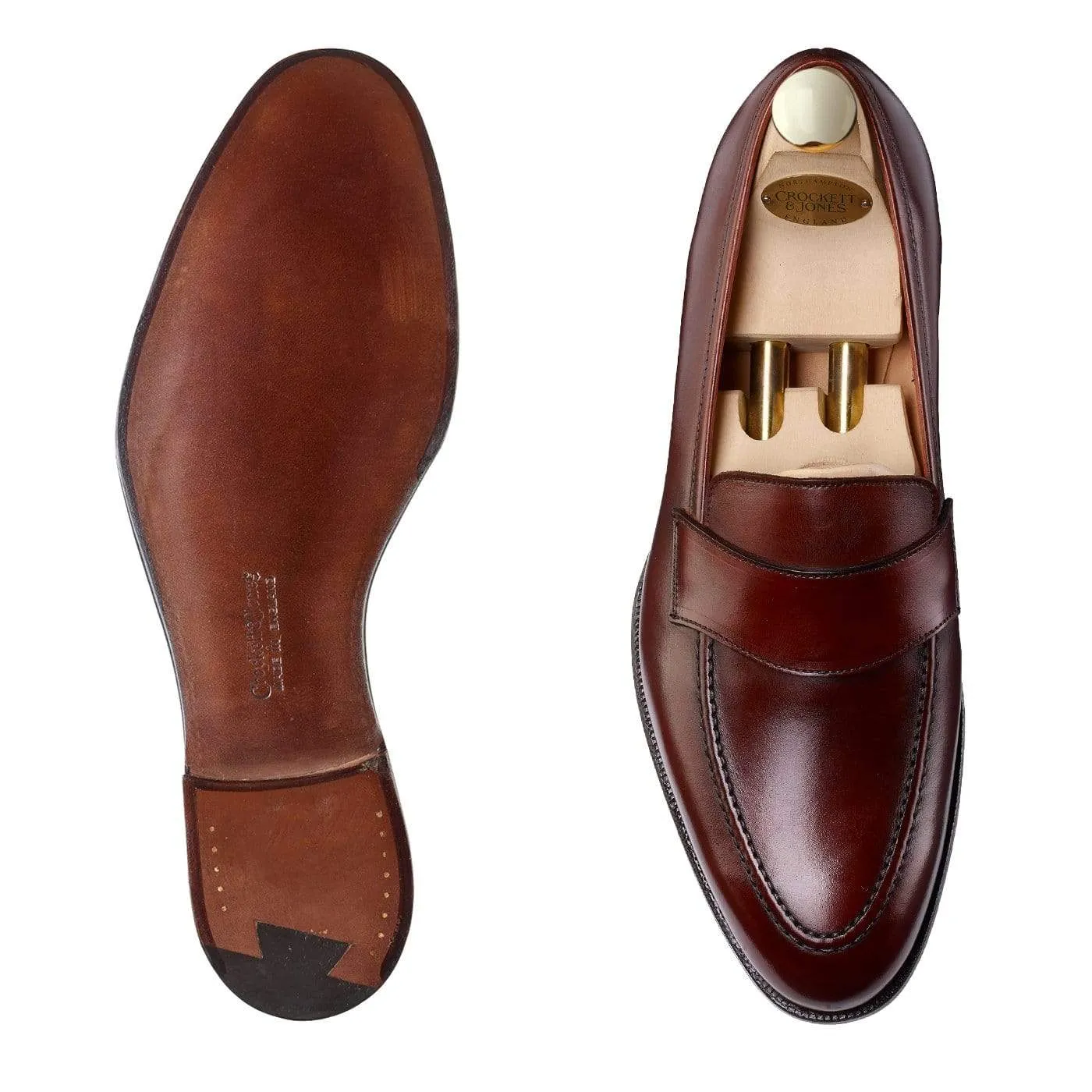 Harcourt Chestnut Antique Calf Toe Guard