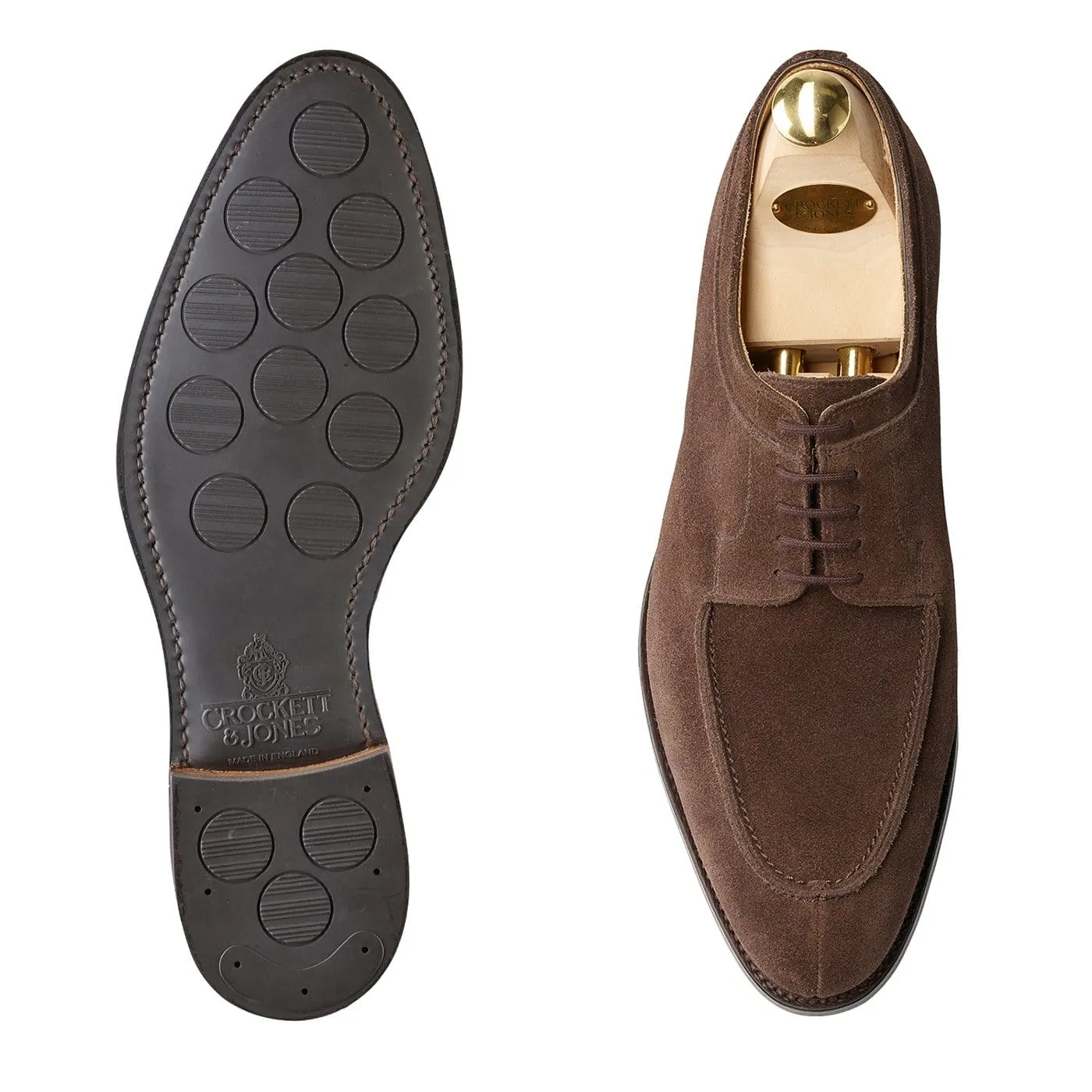 Joint Care Lightweight Form Casual Wear Hardwick Dark Brown Suede