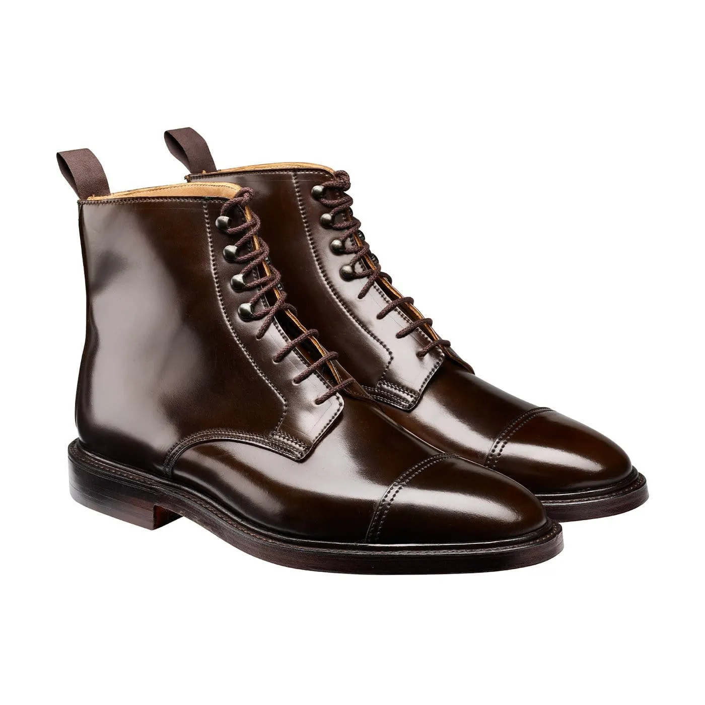 synthetic leather Casual Walk Harlech Dark Brown Cordovan