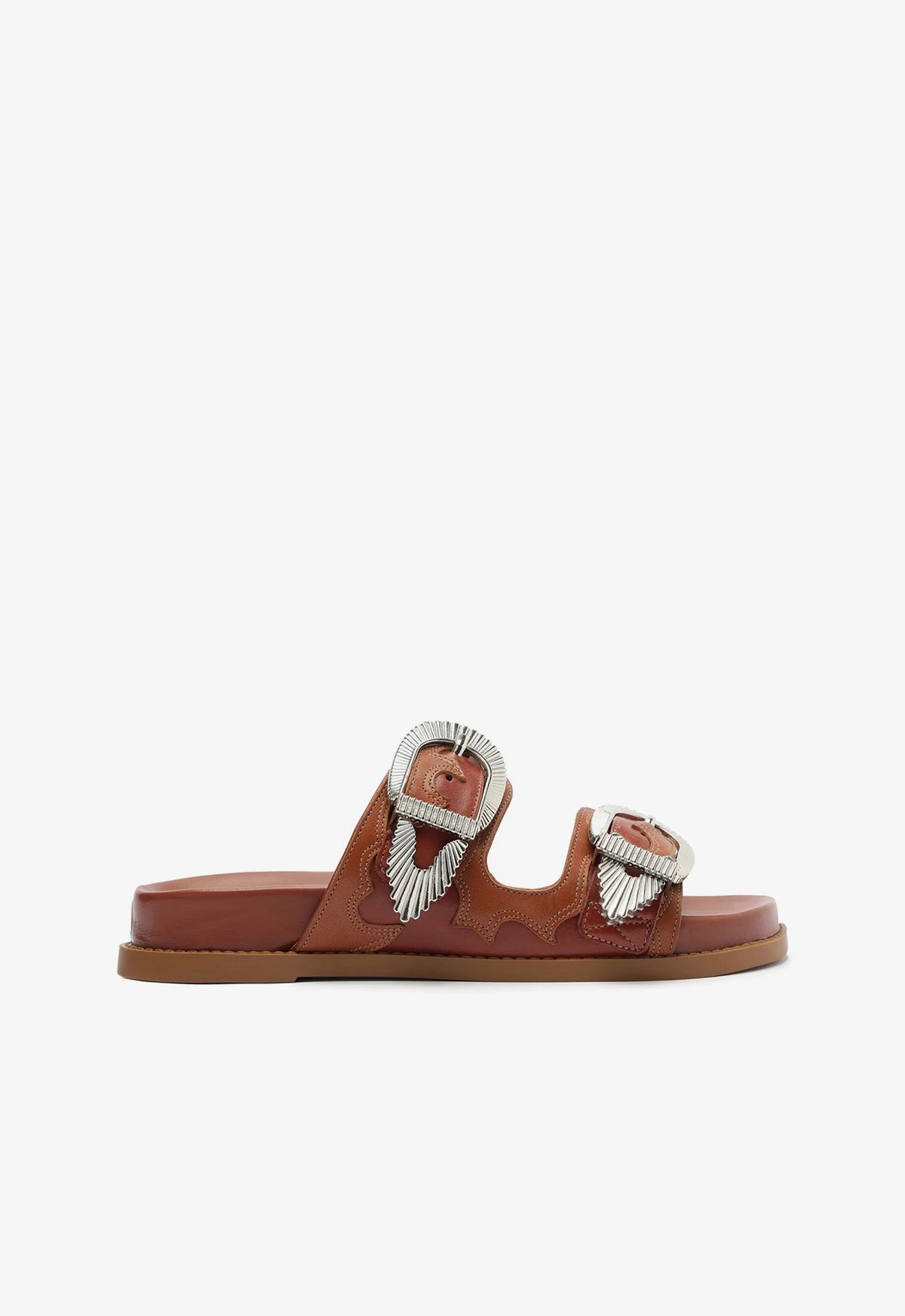 Harper Sporty Leather Sandal Comfort Wedge