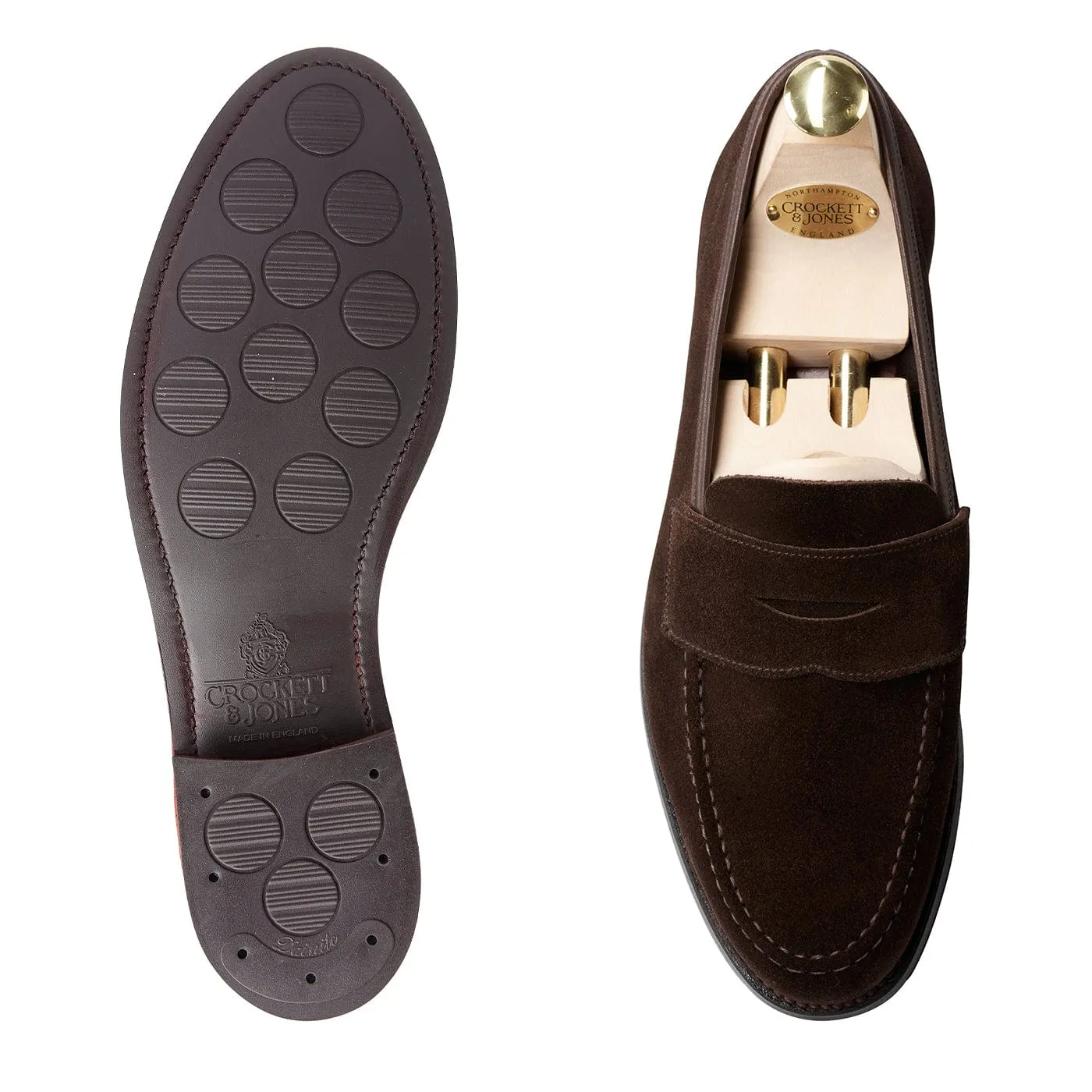 Harvard 2 Dark Brown Suede Moon Walk Flex grooves