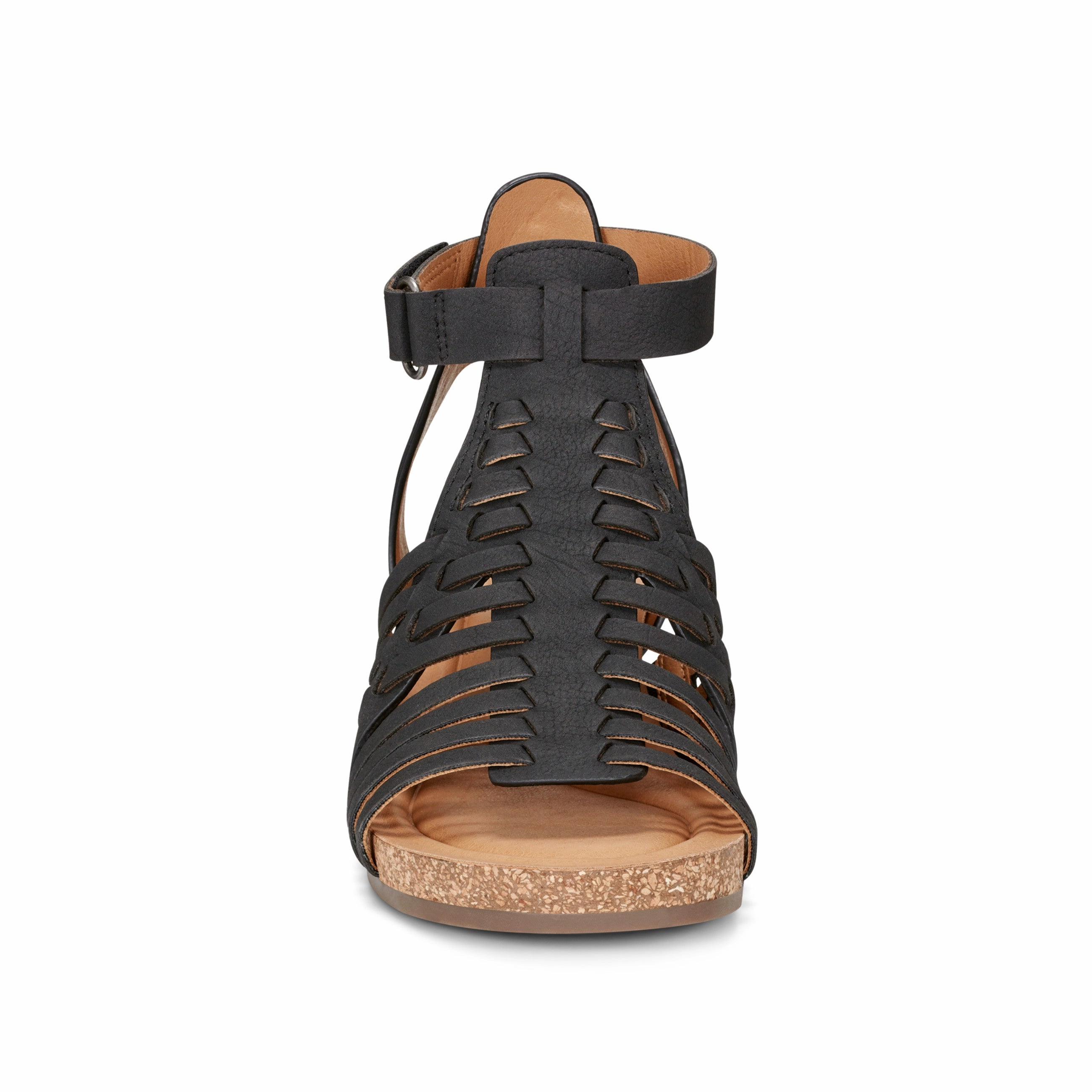 Slip In Hattie Round Toe Strappy Wedge Sandals