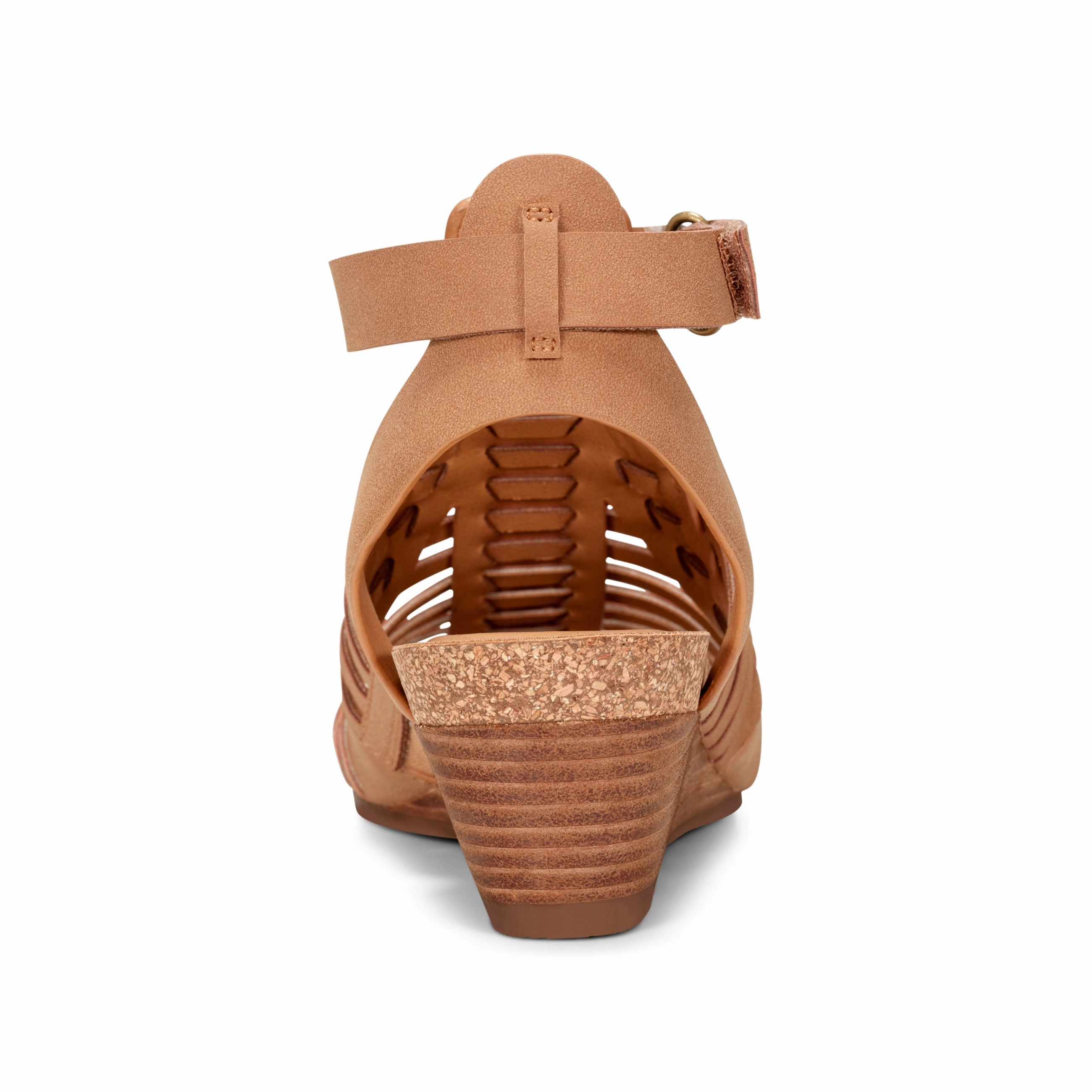 Hattie Round Toe Strappy Wedge Sandals Relax Mode Sunny Mood