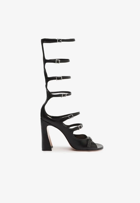 Roman Up Leather Sandal Low Impact Sole Geometry Energy Boost