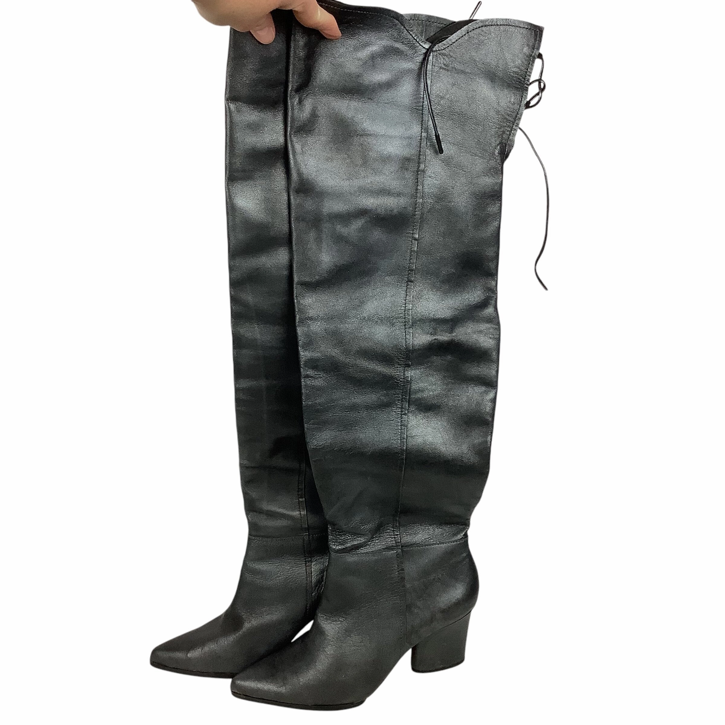 Boots Knee Heels By Donald Pliner  Size: 9 Knit Top