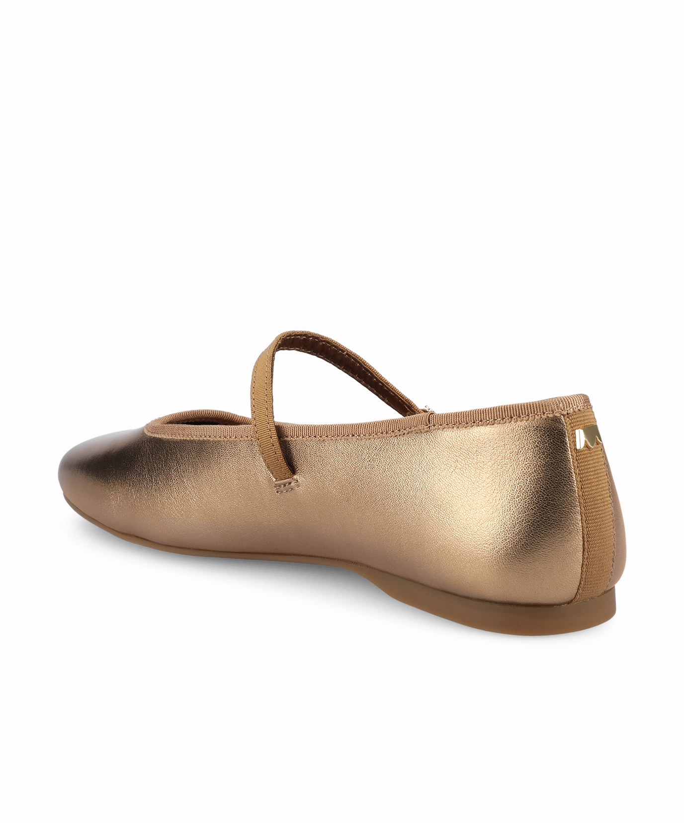 The Hummingbird Mary Jane - Vintage Gold Metal Leather Cushioned Insole Technology Feather Light Cold Weather