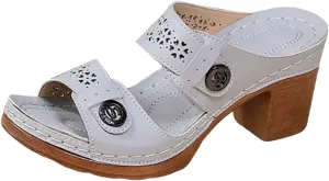 Heels Strappy Party Shoes Large Size Flat Casual Slippers New Hollow Out Toe Showing Wedge Sole Fish Mouth Slippers