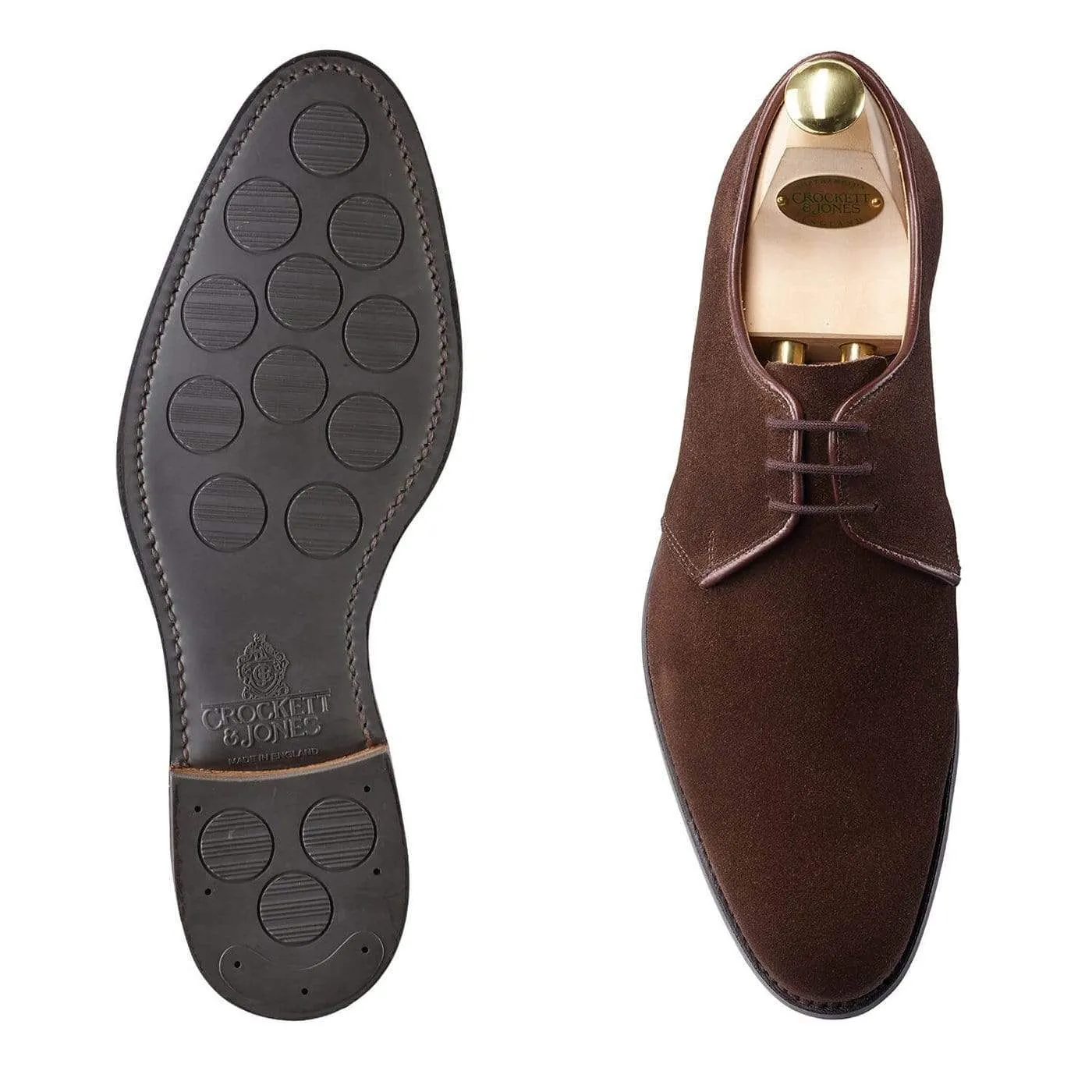 Helston 2 Dark Brown Suede Low Profile Weekend Trip