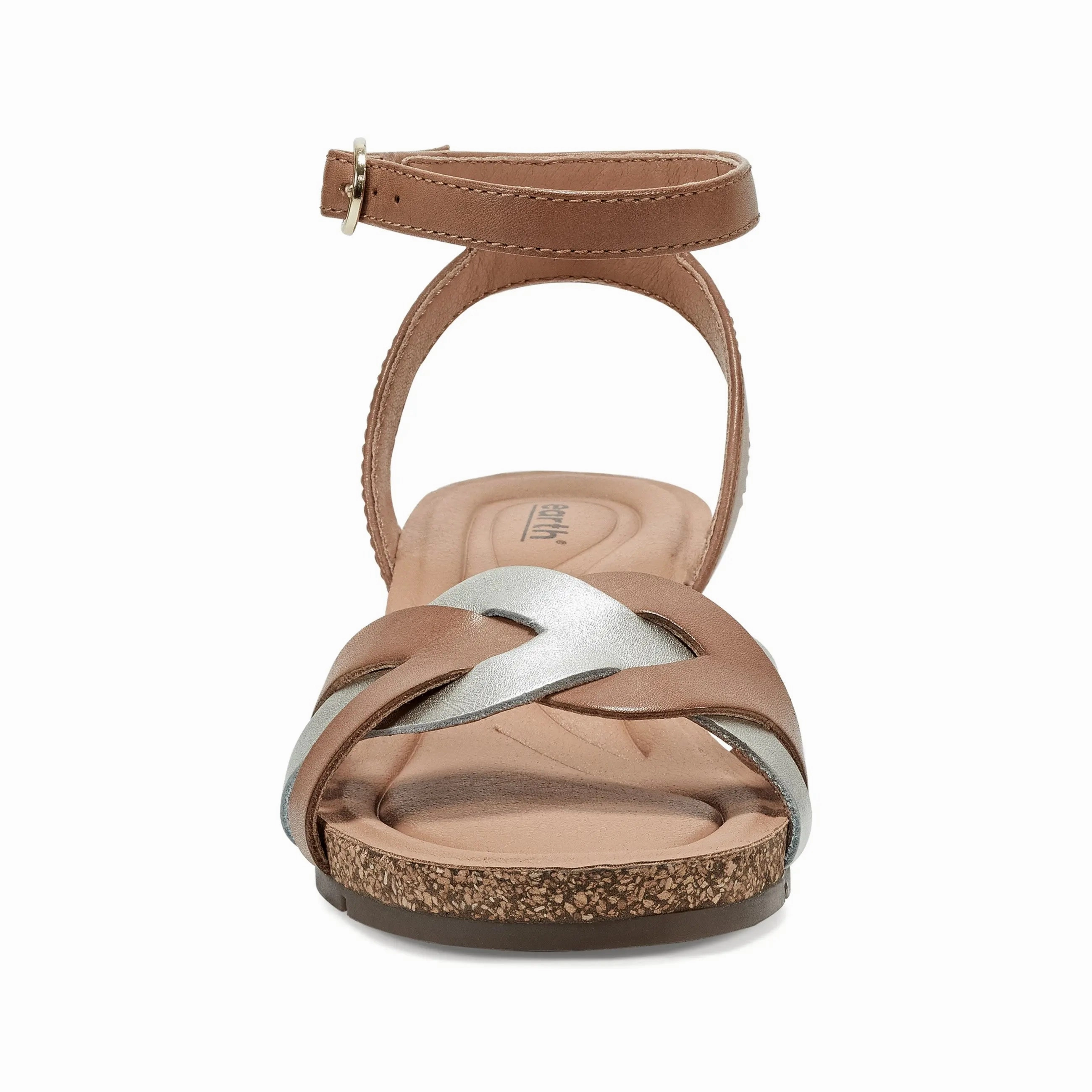 Summer Vibe Sandal Insoles Herly Woven Strappy Stacked Heel Dress Sandals