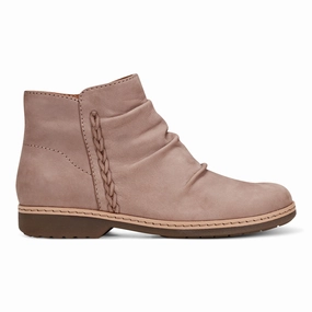 Hilaree Water Repellent Round Toe Ruched Casual Booties Outdoor Daily