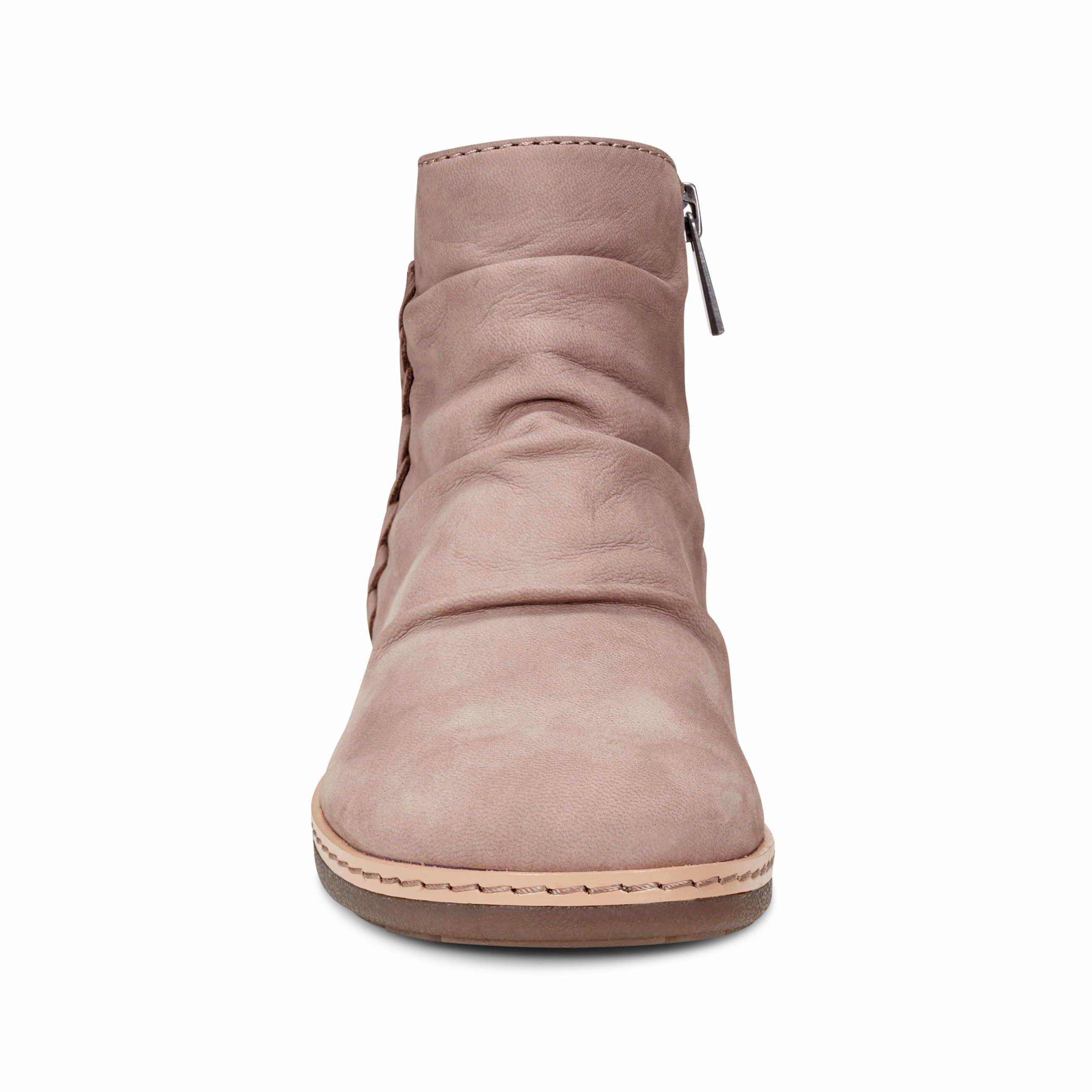 Seamless Fit Durable Layer Hilaree Water Repellent Round Toe Ruched Casual Booties