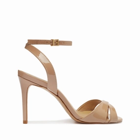 Vertical Compression Zones Hilda Patent Leather Sandal