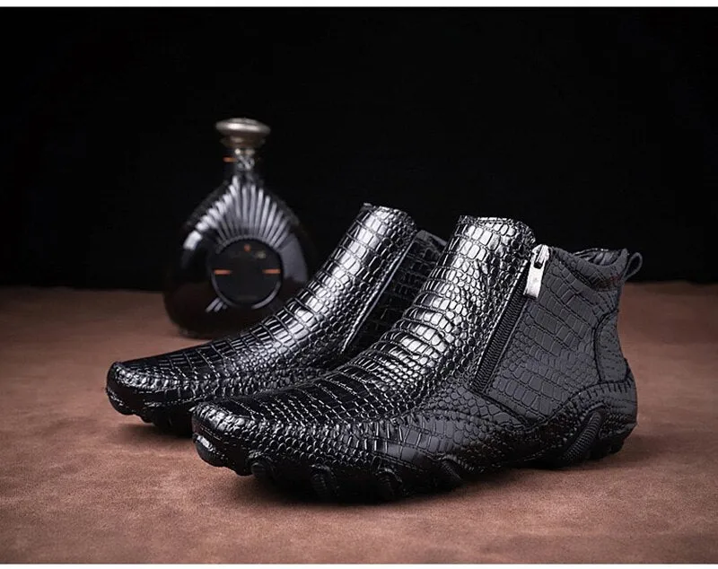 Hnzxzm Genuine Leather Shoes Men Chelsea Boots Autumn Early Winter Ankle Boots Casual Cow Leather Male Shoes Black Footwear A1265