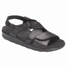 Huggy - Black Laser Cut Perforation System Comfortable beach sandals