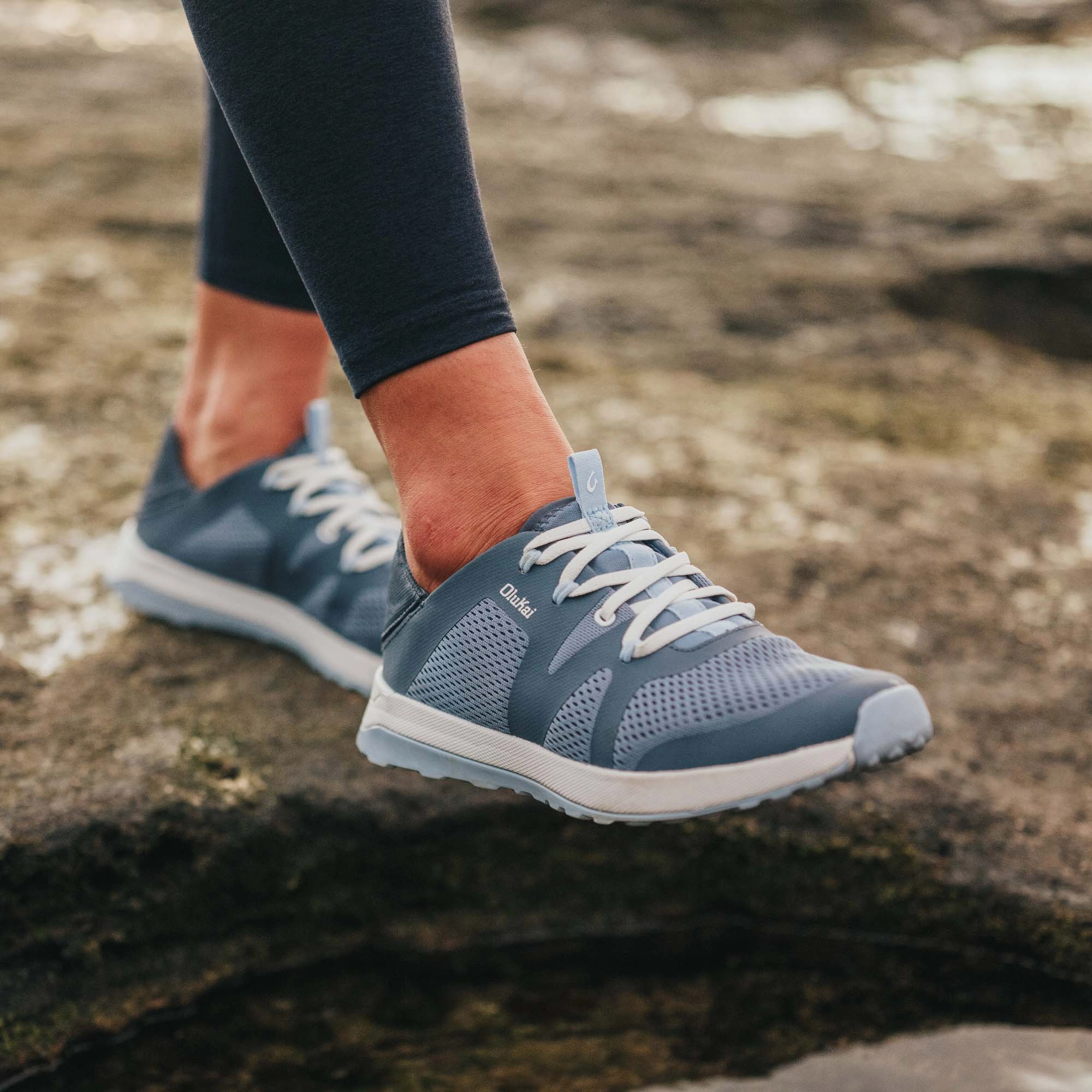 Huia - Vintage Blue / Sea Ice Easy Travel Comfort Walk Slip