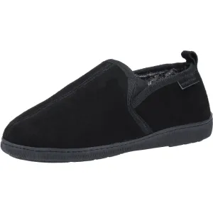 Hush Puppies Arnold Black Mens Suede Slippers