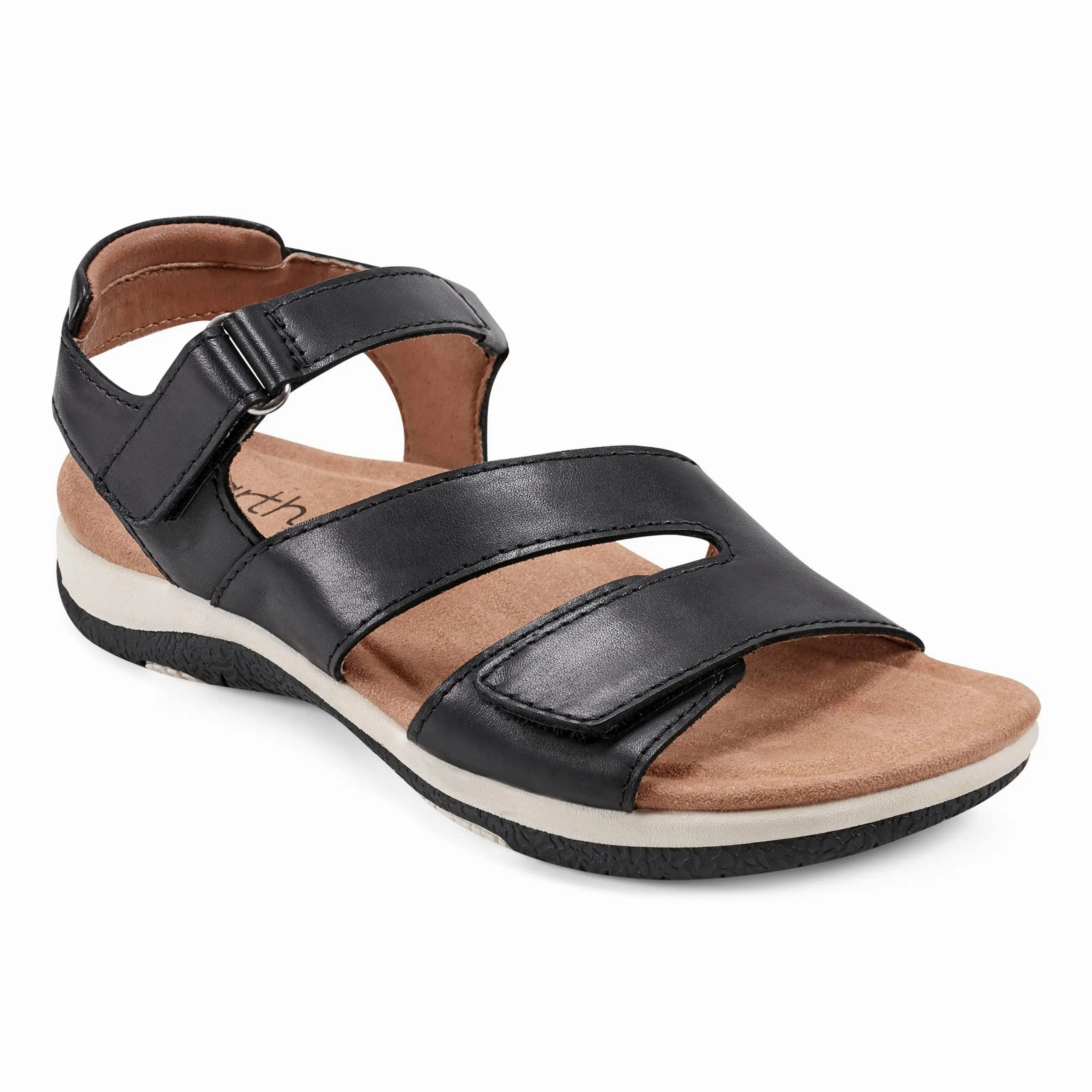 Trendy Vacation Sandals Thermo Adjustable Straps Sureal Casual Strappy Round Toe Flat Sandals