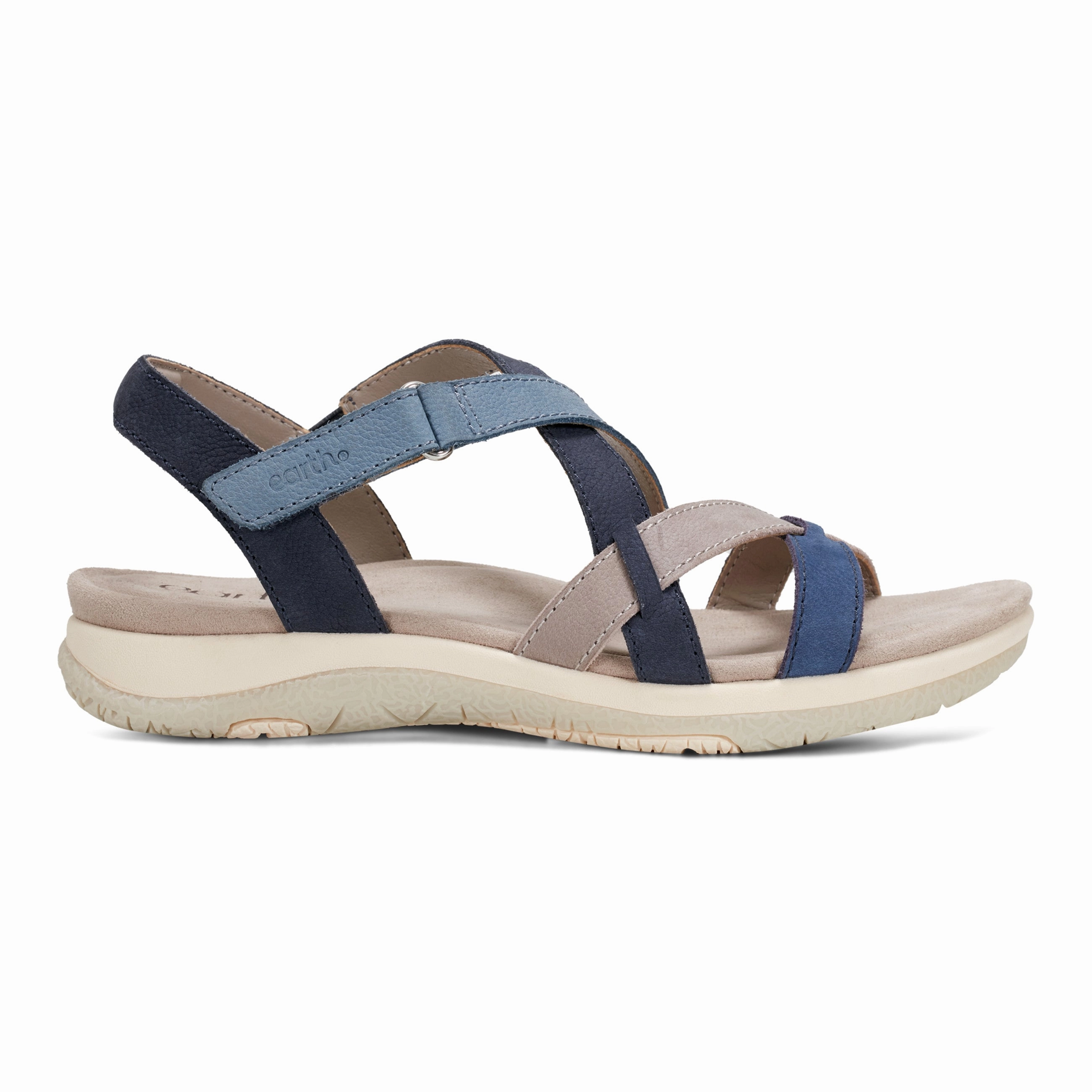 Reinforced Toe Guard Sterling Casual Strappy Round Toe Flat Sandals