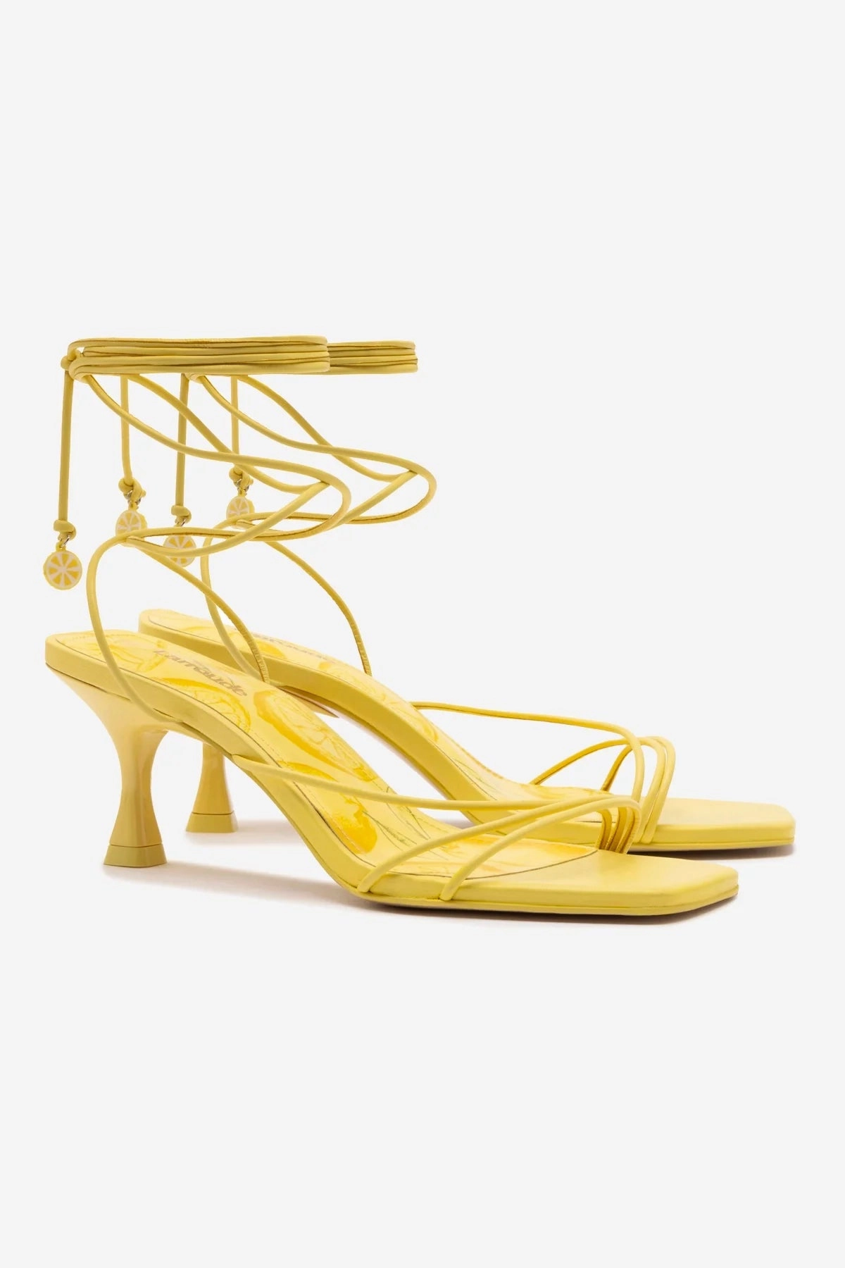 Iconic Stiletto Heels Nadia Sandal In Lemonade Leather Fast Fit