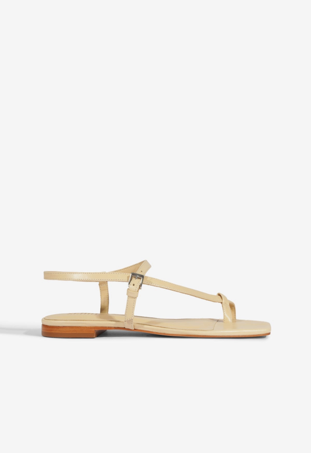 Step Ahead Lisa Beige Suede Flat Sandal