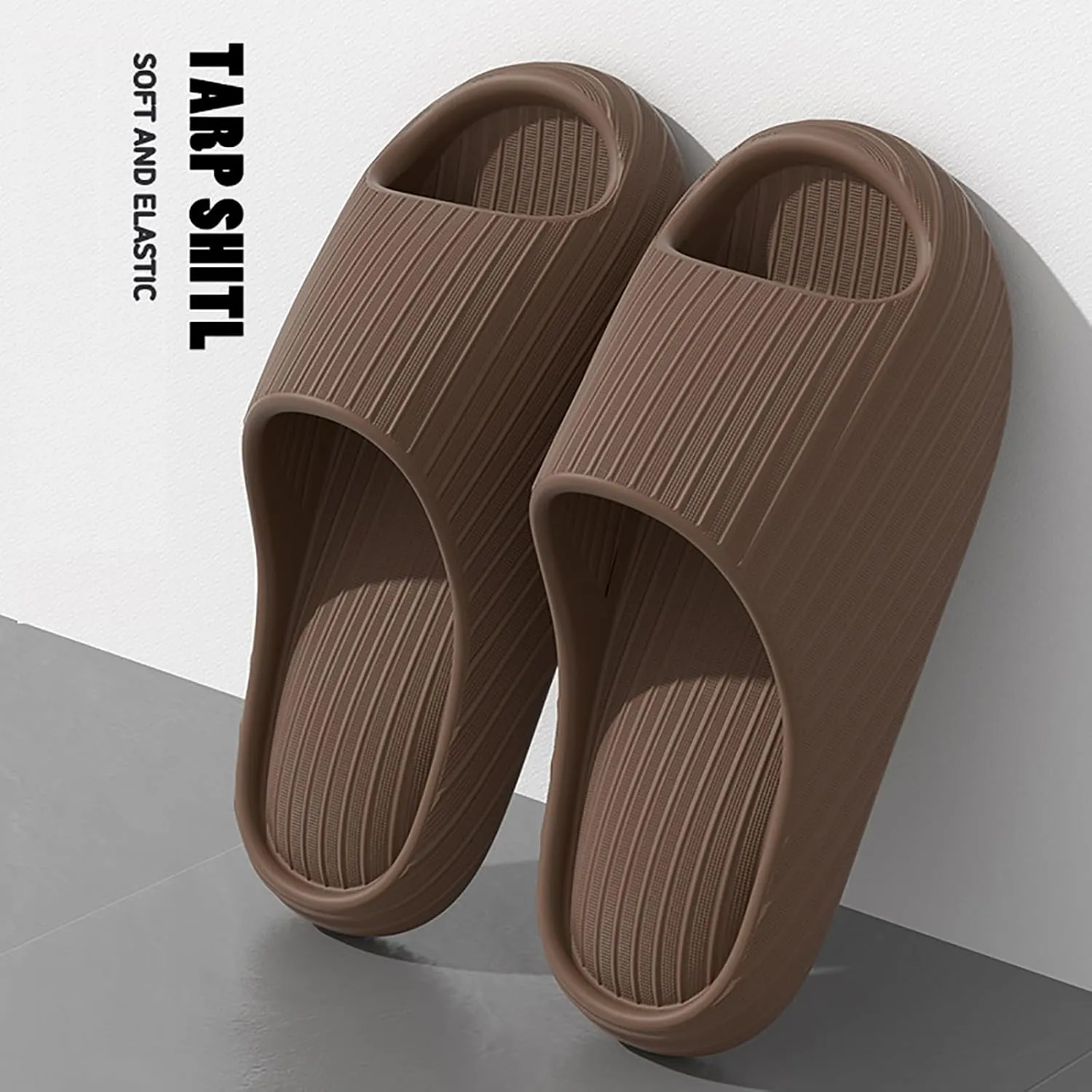 Indoor Slipper Mens Bath Slippers Womens Bathroom Slipper Cloud Slides Non Slip Non-Slip Drainage Hole