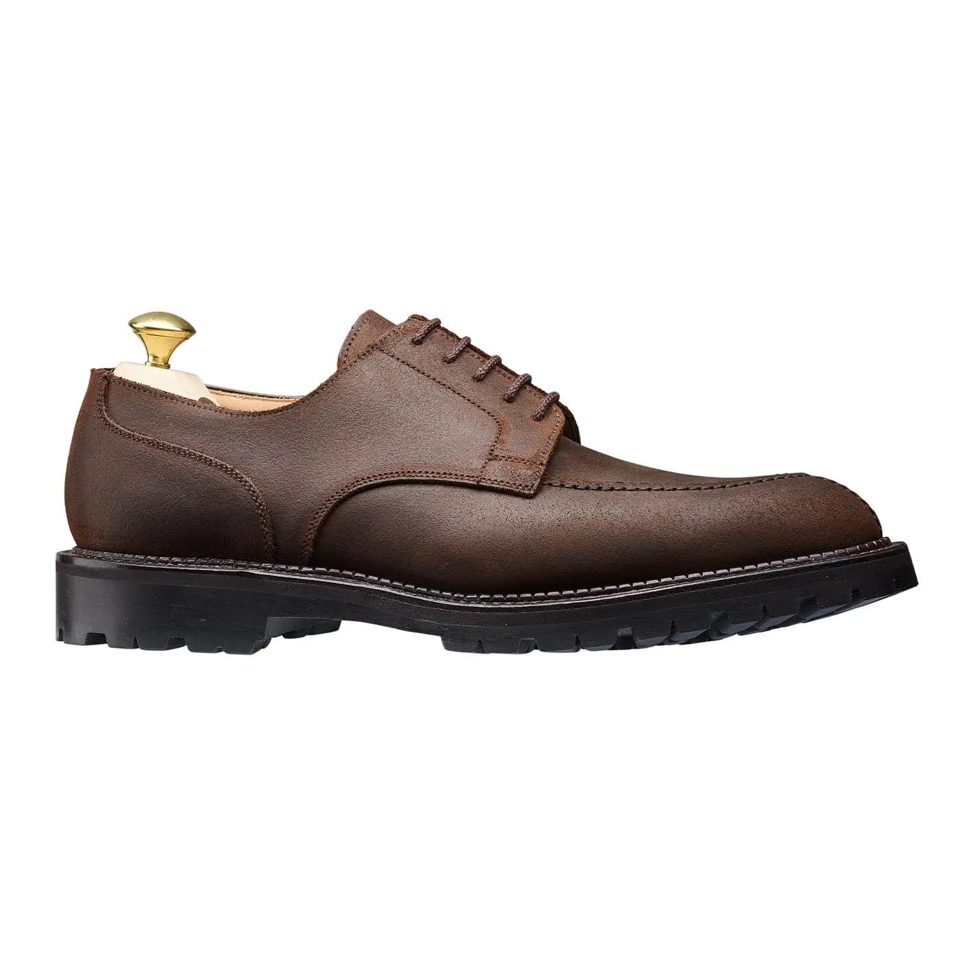 Denver Dark Brown Rough-Out Suede Sustainable Leather