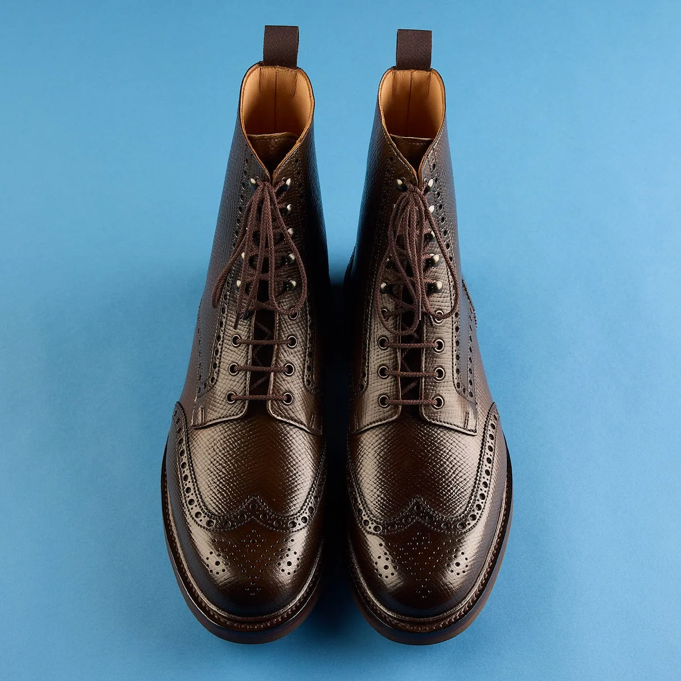Pull Tab Compact Build Islay Dark Brown Hatch Grain Cordovan