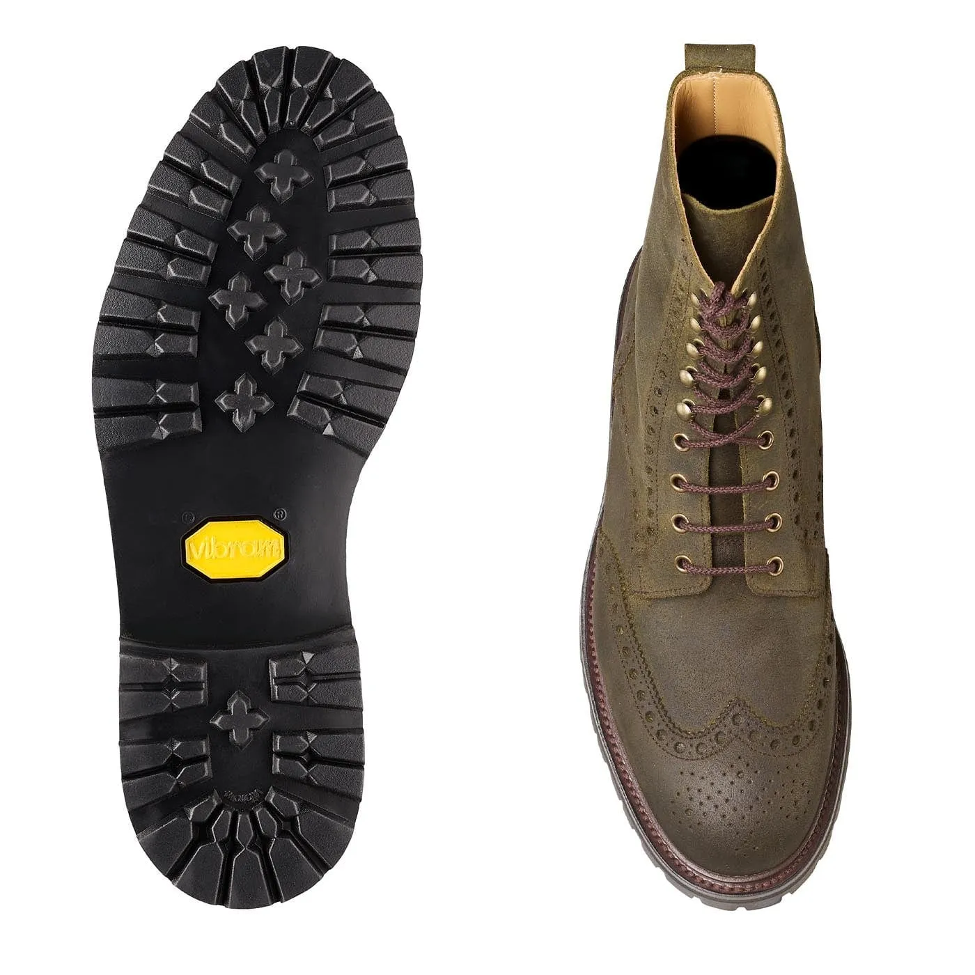 Islay Green Rough-Out Suede High Heel EasyToClean