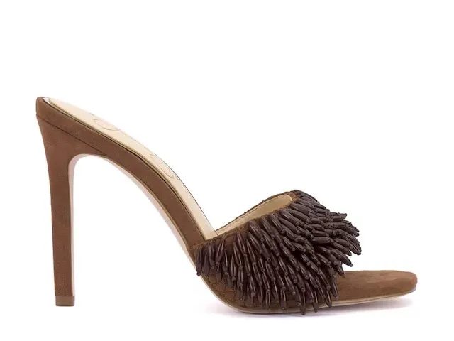 Jessica Simpson Olya Sandals Women Slip On Mule Stiletto Heel Open Toe Sandals