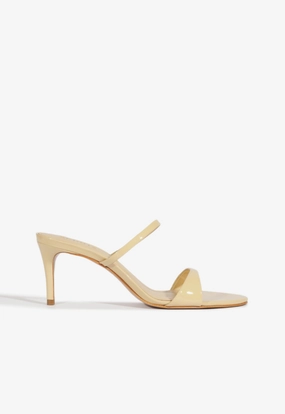 Jessica Mid Mule Patent Sandal Flex Groove Engineering Smart Look