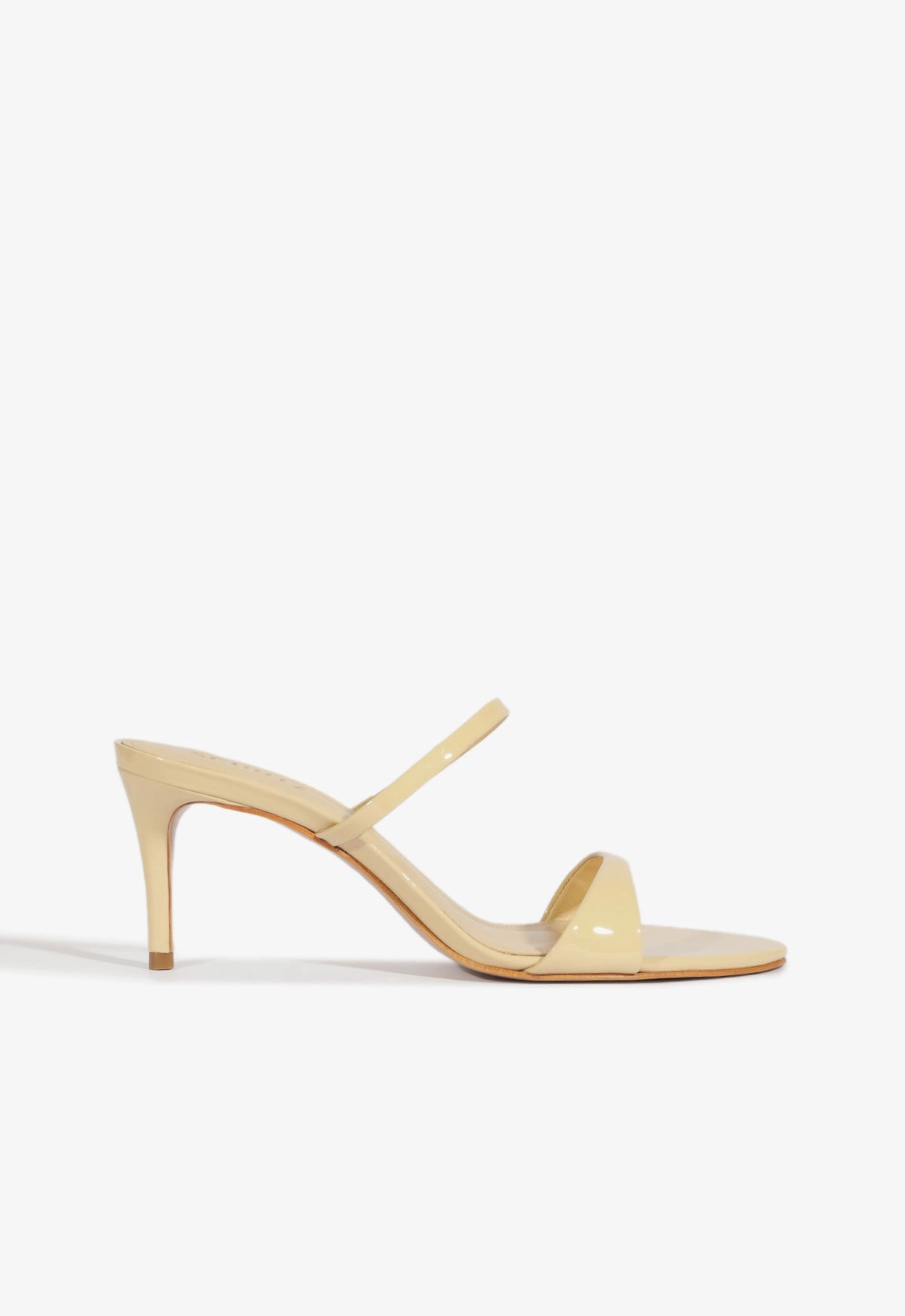 Jessica Mid Mule Patent Sandal Flex Groove Engineering Smart Look