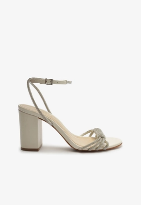 Jewell Block Nappa Leather Sandal Space Vibe