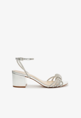Cushioned Insole Technology Jewell Mid Block Nappa Leather Sandal