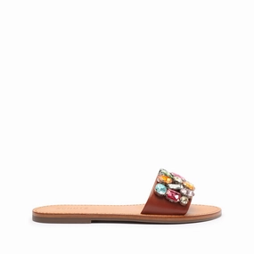 Shine Tone Corner Style Jolie Nappa Leather Sandal