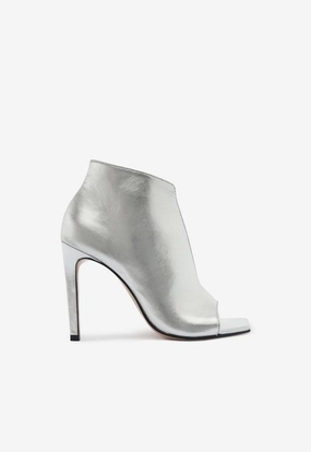 Flexible Rocker Sole Alina Metallic Leather Sandal