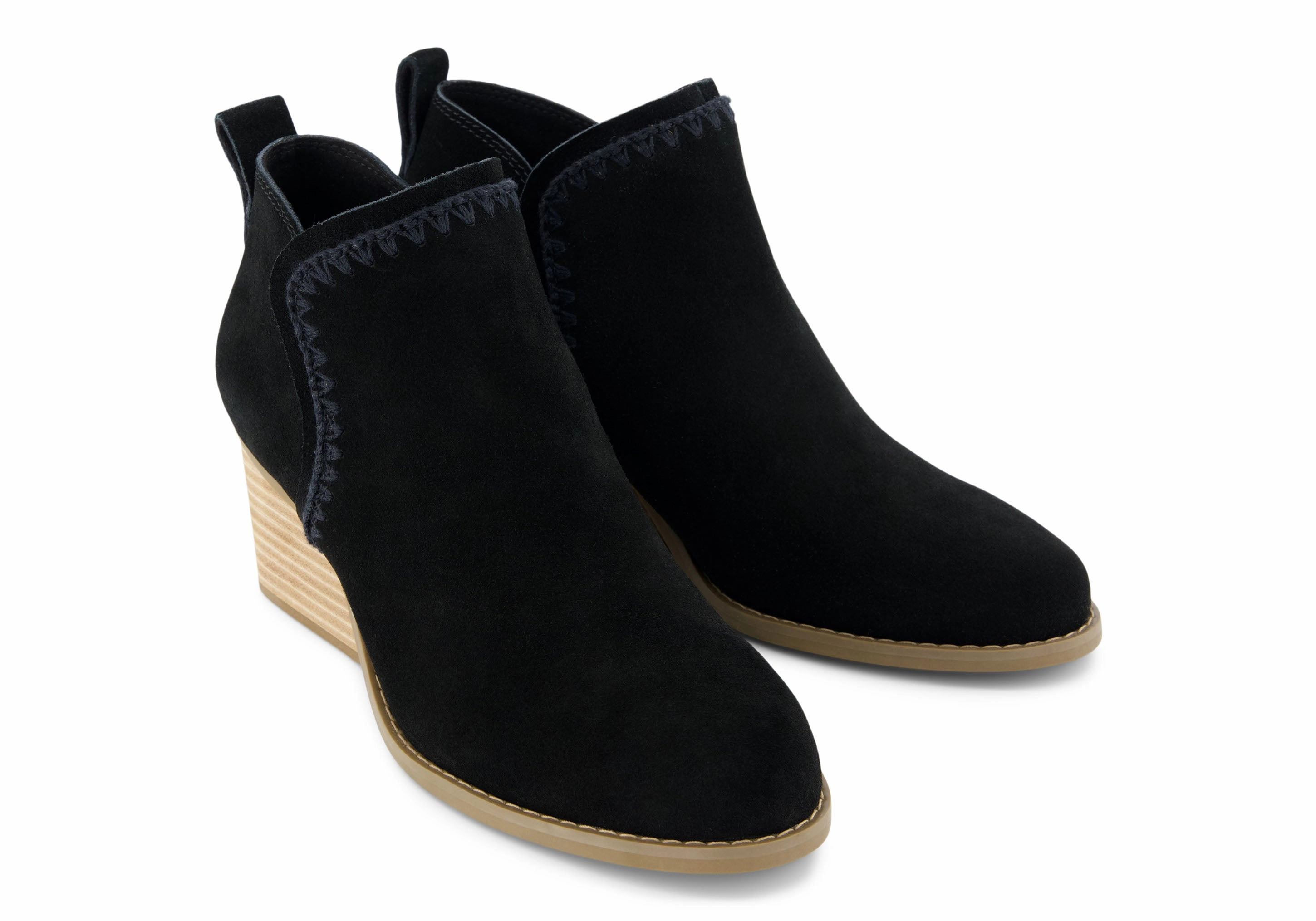 Stability Heel Counter Kaia Ankle Boot - Black Suede
