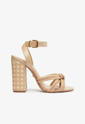 Kareena Woven Leather Sandal Game Edge