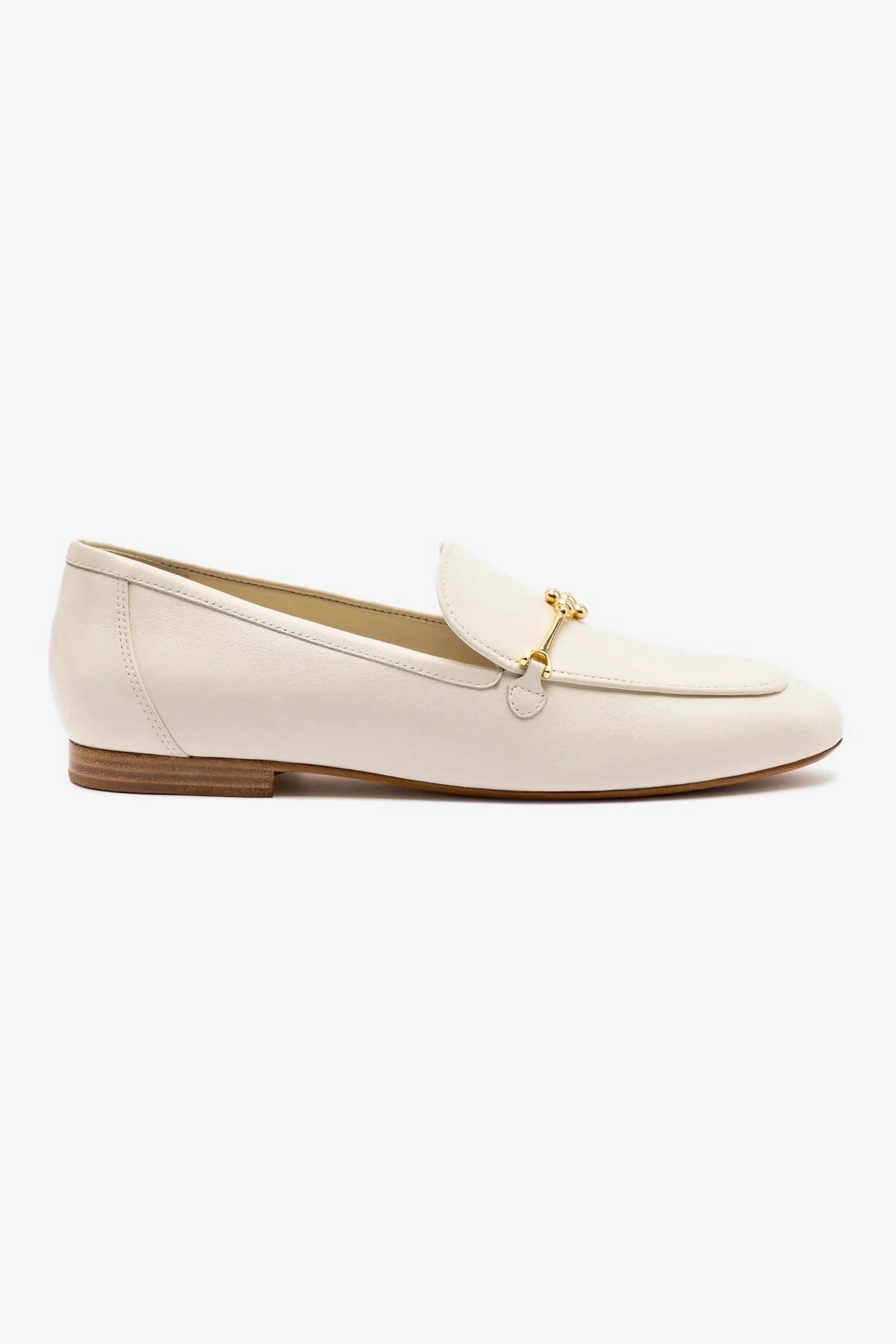 Katherine Loafer In Ivory Leather Chic Cushioning