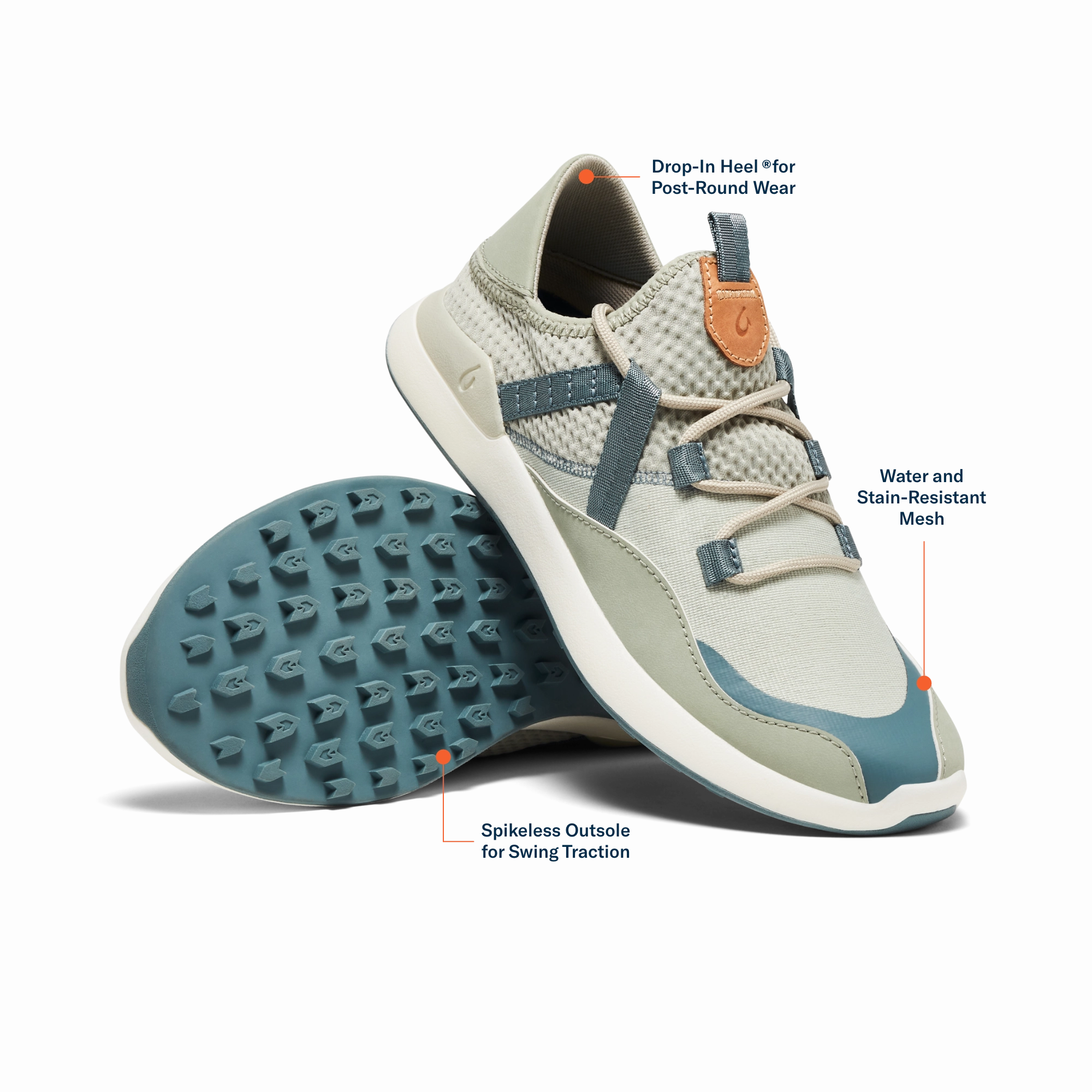 Kawela - Sage / Dusk Smooth Soles Wide fit