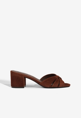 Keefa Block Mule Suede Sandal Comfortable Footwear for Summer
