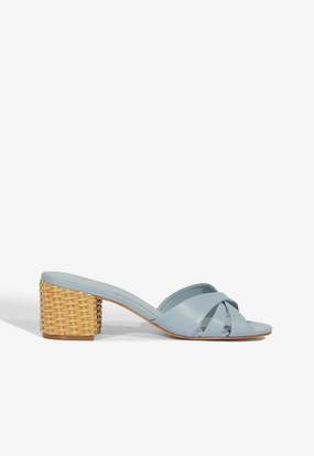 Keefa Straw Mule Sandal Canvas Cool