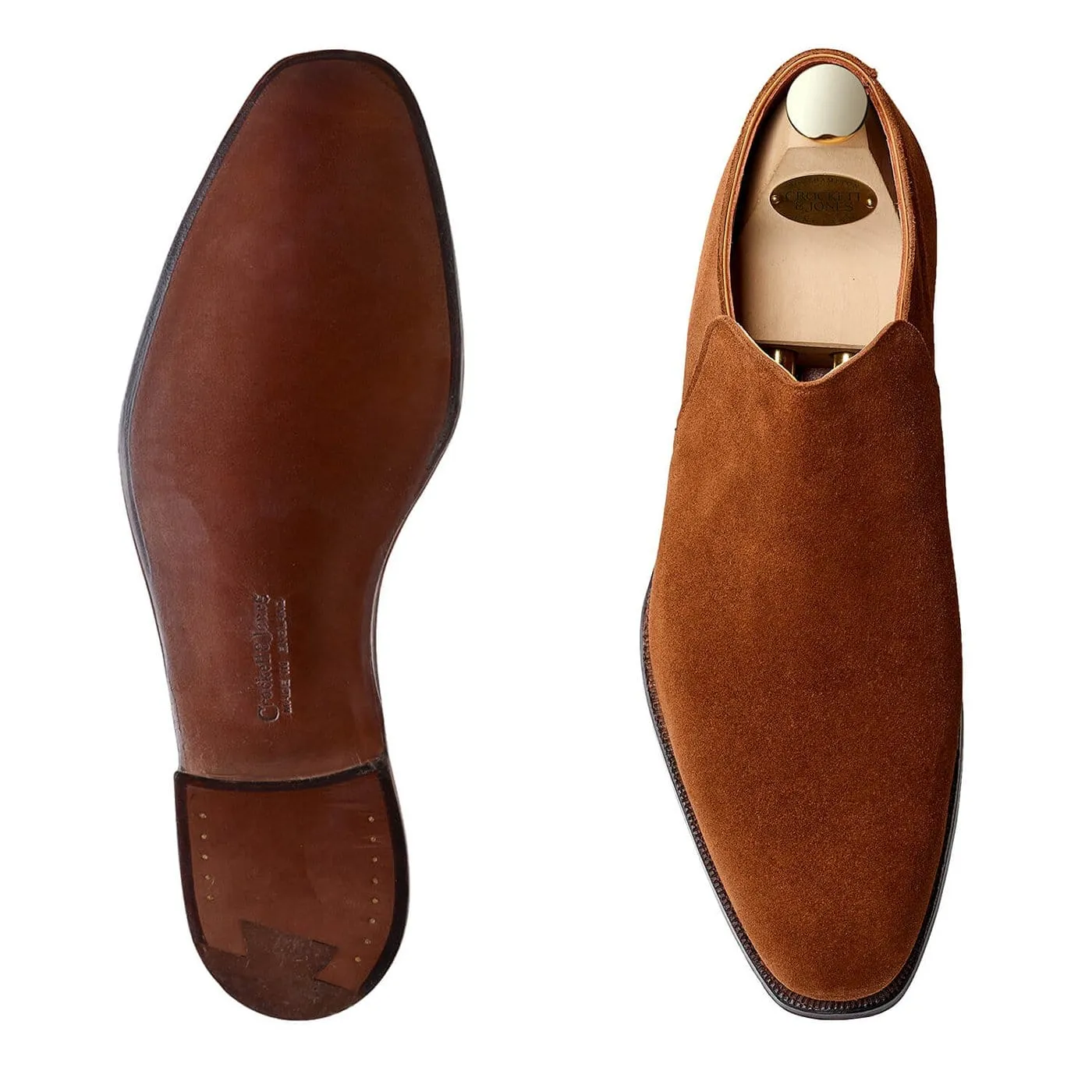 Kempton 3 Polo Brown Calf Suede Muscle Aid