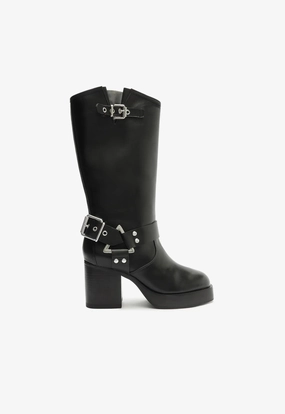 Wardrobe Base Abrasion Resistant Outsole Kiara Block Atanado Leather Boot