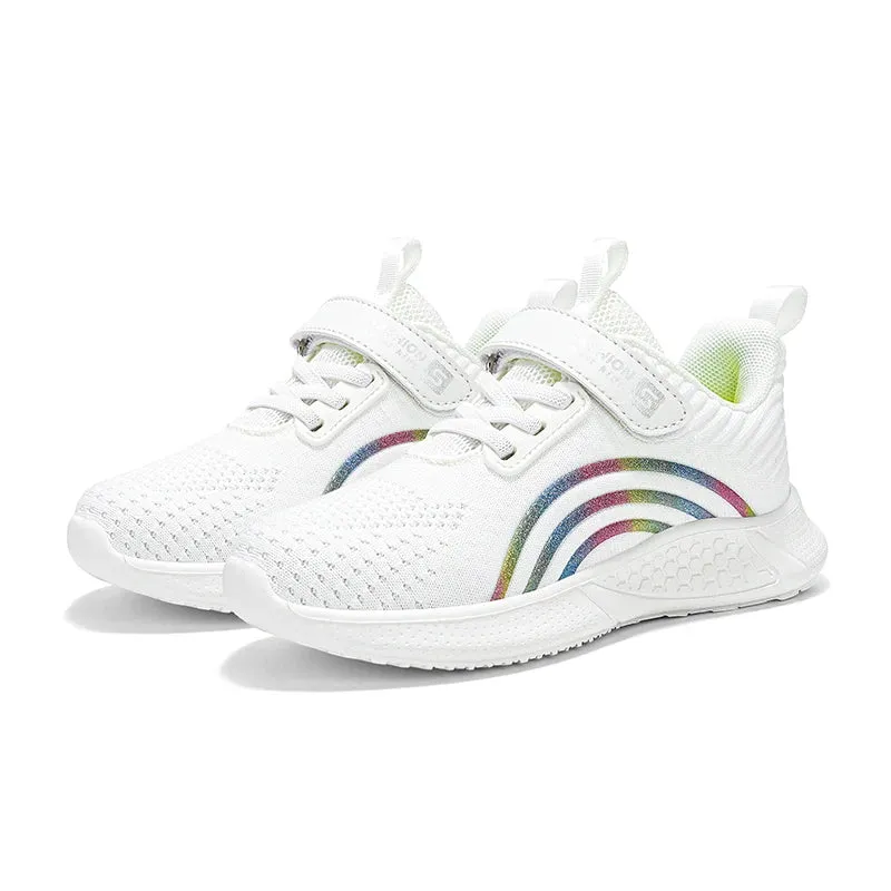Kids Girls Casual Breathable Anti-Slip Running Sports Shoes