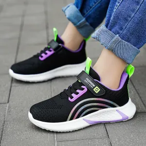 Kids Girls Casual Breathable Anti-Slip Running Sports Shoes