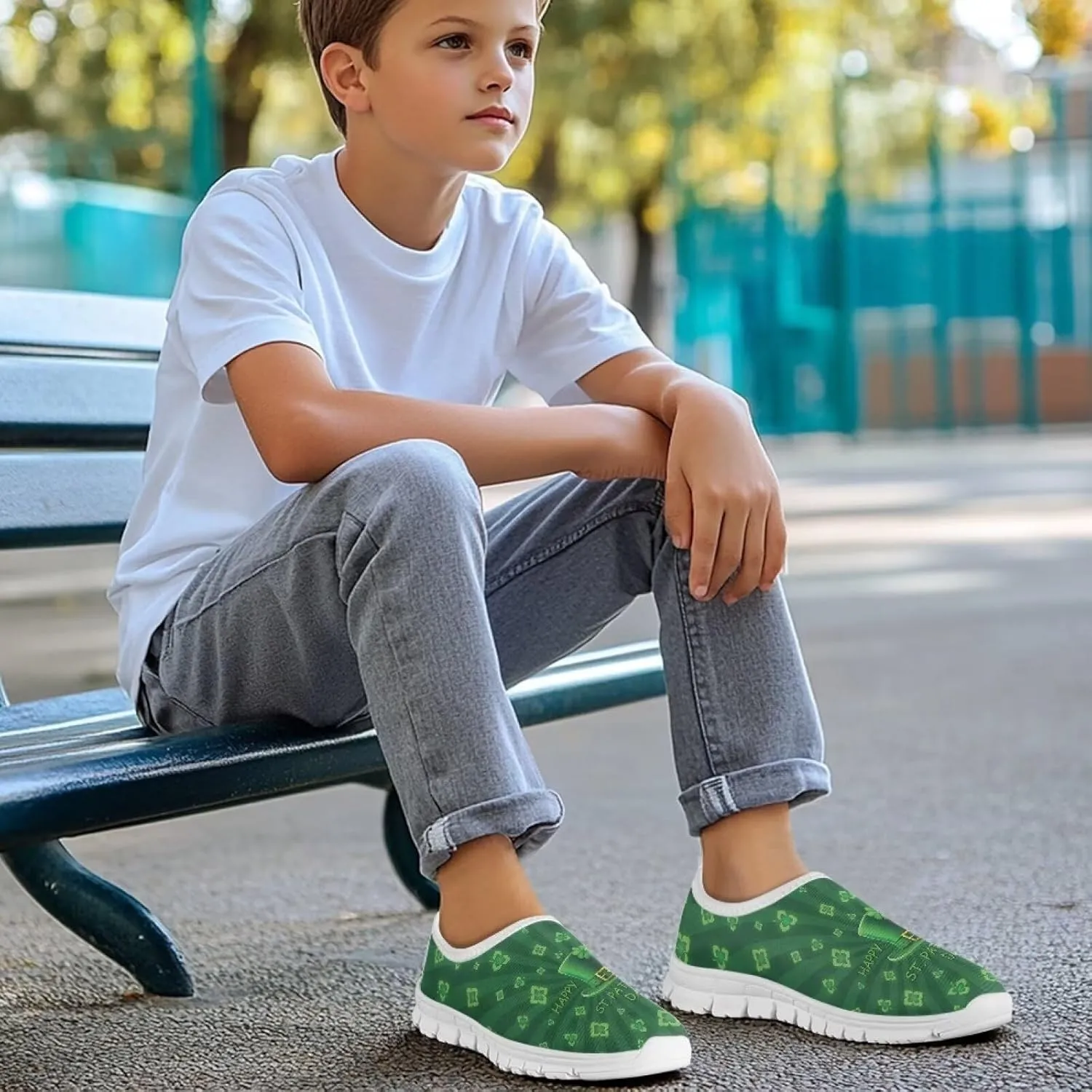 Kids Lightweight Athletic Fashion Sneaker Jogging Running Sports Shoes