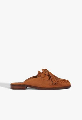 Lightweight EVA Midsole Work Life Kim Mule Suede Flat
