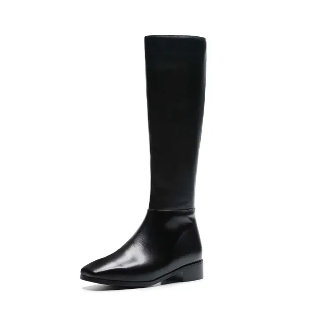 Kumail Women's High Quality Leather Knee High Boots