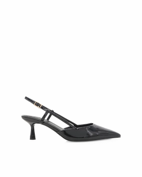 KYRIE - BLACK PATENT Square Toe Iconic Comfort