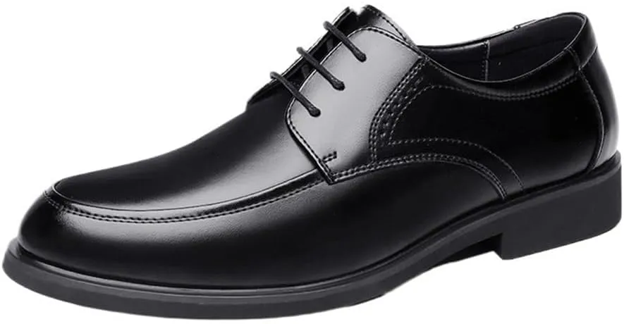 Lace Up Formal Shoes for Men Classic Leather Oxford Dress Style